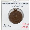 medaille du gouvernement de défense national 1870