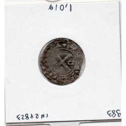 Denier de Dreux 1er type Louis VI (1108-1137) pièce de monnaie royale