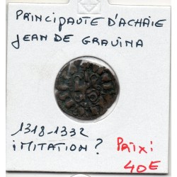 Croisade Principauté d'Achaie, Imitation ? Jean de Gravina (1318-1333) denier