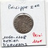 Denier d'Orleans Philippe 1er (1060-1108) pièce de monnaie royale