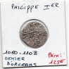 Denier d'Orleans Philippe 1er (1060-1108) pièce de monnaie royale