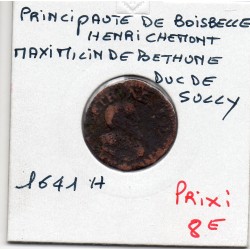Berry, Principauté de Boisbelle Henrichemont,Maximilien de Bethune, Sully (1636) double tournois