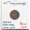 20 centimes Napoléon III tête laurée 1867 A Paris TTB+, France pièce de monnaie