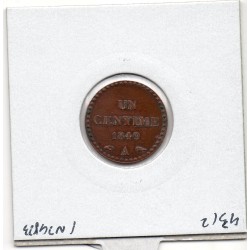1 centime Dupré 1849 A paris TTB+, France pièce de monnaie