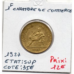Bon pour 1 franc Commerce Industrie 1927 Sup, France pièce de monnaie