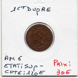 1 centime Dupré An 6 A paris Sup-, France pièce de monnaie