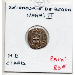 Bearn et Navarre, Henri II de Bearn ou henri III de Navarre (1572-1589) liard HM
