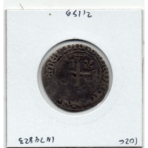 Karolus Charles VIII (1488) Troyes pièce de monnaie royale