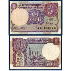 Inde Pick N°78a, Billet de banque de 1 Rupee 1981