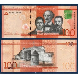 Republique Dominicaine Pick N°190f, Neuf Billet de banque de 100 Pesos 2019
