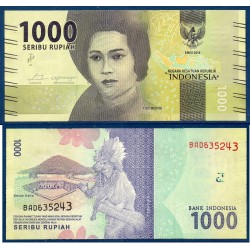 Indonésie Pick N°154b, Billet de banque de 1000 Rupiah 2017