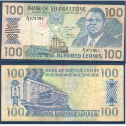 Sierra Leone Pick N°18b, Billet de banque de 100 leones 1989