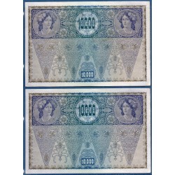 Autriche Paire Pick N°66, Sup Billet de banque de 10000 Kronen 1919