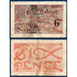 Jersey Pick N°1a, B Billet de banque de 6 pence 1941-1942