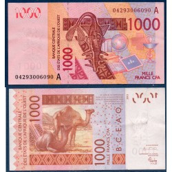 BCEAO Pick 115Ab pour la cote d'ivoire, TTB Billet de banque de 1000 Francs CFA 2004