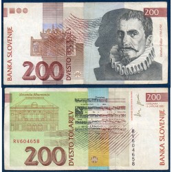 Slovénie Pick N°15c, TB Billet de banque de 200 Tollarjev 2001