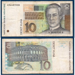 Croatie Pick N°36a, TB Billet de banque de 10 Kuna 1995