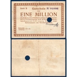 Oelsnitz Leipzig Gross Notgeld TTB 1 Million Mark, 18.8.1923