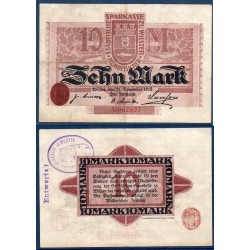 Wilster Gross Notgeld TTB 10 Mark, 11.11.1918