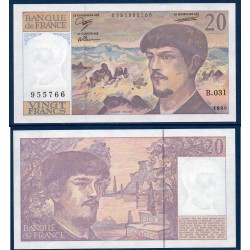 20 Francs Debussy Spl 1990 série B31 Billet de la banque de France