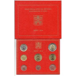 Coffret BU Vatican 2015 François pièces de monnaie