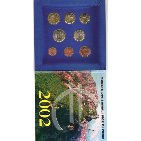 Coffret BU Saint-Marin 2002 Série divisionaire complete