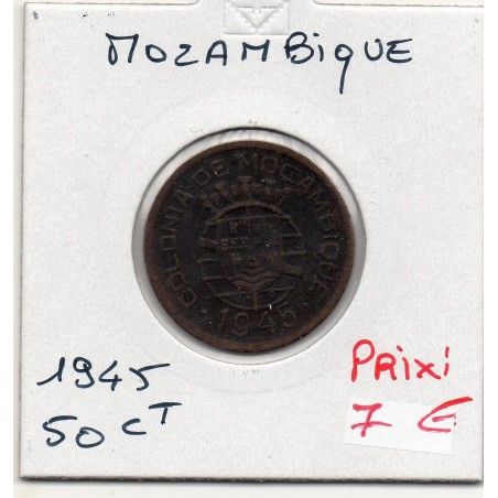 Mozambique 50 centavos 1945 TTB, KM 73 pièce de monnaie