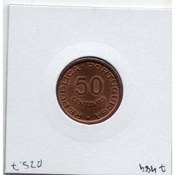 Angola 50 centavos 1953 Spl, KM 75 pièce de monnaie