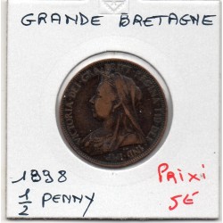 Grande Bretagne 1/2 Penny 1898 TTB, KM 789 pièce de monnaie