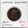 Grande Bretagne 1/2 Penny 1898 TTB, KM 789 pièce de monnaie