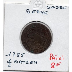 Suisse Canton Berne 1/2 Batzen 1785 TB, KM 91 pièce de monnaie