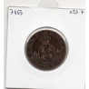 Espagne 2 1/2 centimos étoile 7 branches 1868 TB, KM 634.5 pièce de monnaie