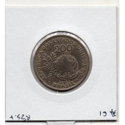 Brésil 200 reis 1901 TTB, KM 504 pièce de monnaie