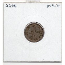 Rhodésie du sud 3 pence 1949 TTB, KM 20 pièce de monnaie