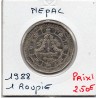 Nepal 1 Rupee 1988 Spl KM 1061 pièce de monnaie
