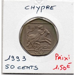 Chypre 50 cents 1993 Sup,...