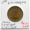 2 francs Philadelphie France Libre 1944 Sup, France pièce de monnaie