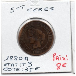 5 centimes Cérès 1880 TB...