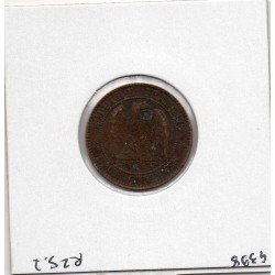 2 centimes Napoléon III tête laurée 1861 K Bordeaux TTB+, France pièce de monnaie