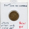 Bon pour 50 centimes Commerce Industrie 1929 TTB, France pièce de monnaie
