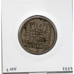 10 francs Turin 1945 rameaux court TB+, France pièce de monnaie