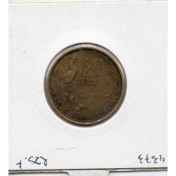 20 francs Coq Georges Guiraud 4 faucilles 1950 B TTB, France pièce de monnaie