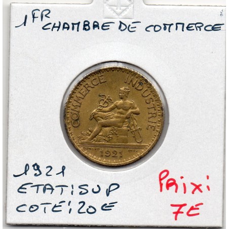 Bon pour 1 franc Commerce Industrie 1921 Sup, France pièce de monnaie