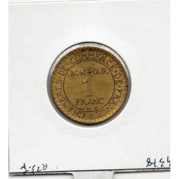Bon pour 1 franc Commerce Industrie 1921 Sup, France pièce de monnaie