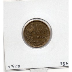 10 francs Coq Guiraud 1954 TTB, France pièce de monnaie