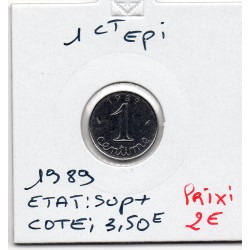 1 centime Epi 1989 Sup+, France pièce de monnaie