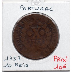 Portugal 10 reis 1757 B, KM...