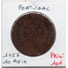 Portugal 10 reis 1757 B, KM 243 pièce de monnaie