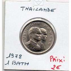 Thailande 1 Baht 1978 Spl, KM Y127 pièce de monnaie