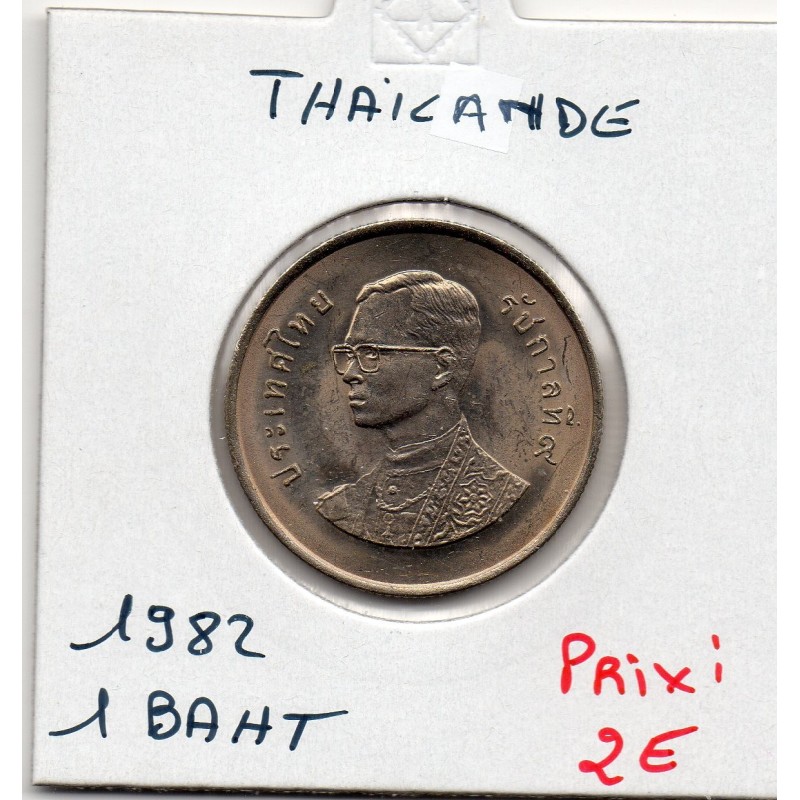 Thailande 1 Baht 1982 Spl, KM Y157 pièce de monnaie